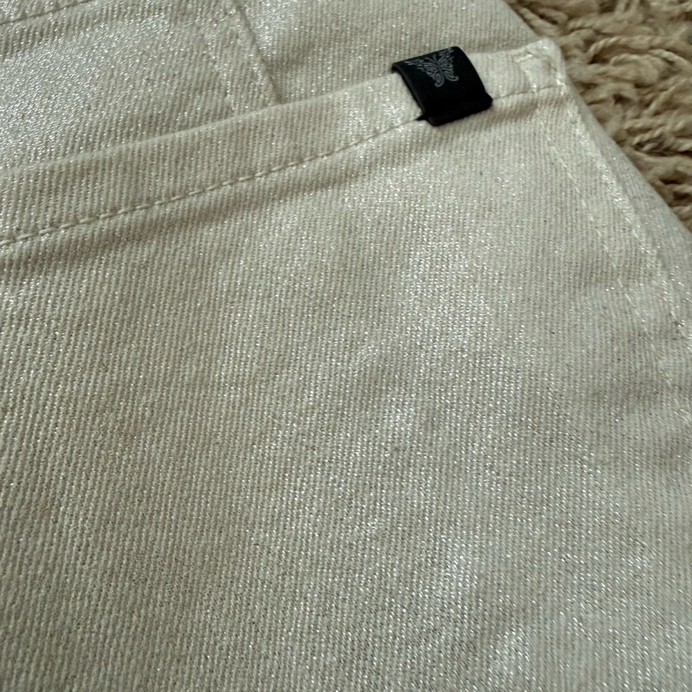 Jessica Simpson Myrtle Barrel Leg Jeans White/Cream Size: 6 - Picture 6 of 6